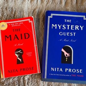 Nita Prose The Maid & The Mystery Guest - Red and Blue Book Set